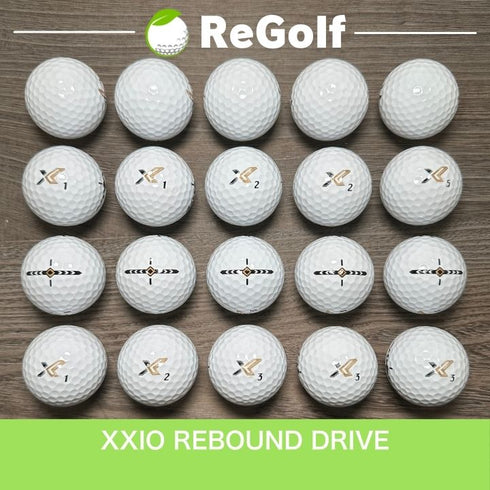 【中古】 【送料無料】 ロストボール XXIO ゼクシオ リバウンドドライブ ホワイト Xマーク 20球 Aランク ゴルフボール リゴルフ